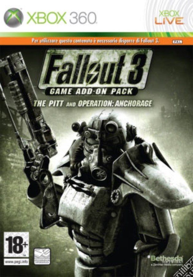 Fallout 3 Game Add On Pack Anchorage videogame di X360