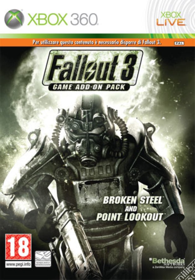 Fallout 3 Game Add On 2 Broken Steel videogame di X360