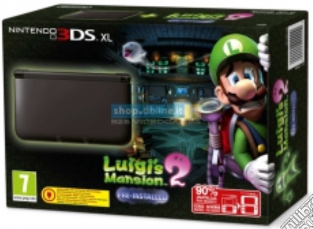 Nintendo 3DS XL Black+Luigi's Mansion 2 videogame di 3DS