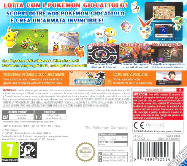 Super Pokemon Rumble videogame di 3DS
