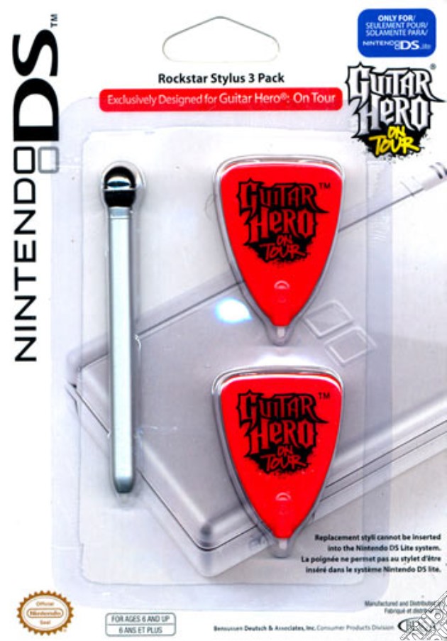 BD&A NDS Lite Guitar Hero Stylus Pack videogame di ACOG