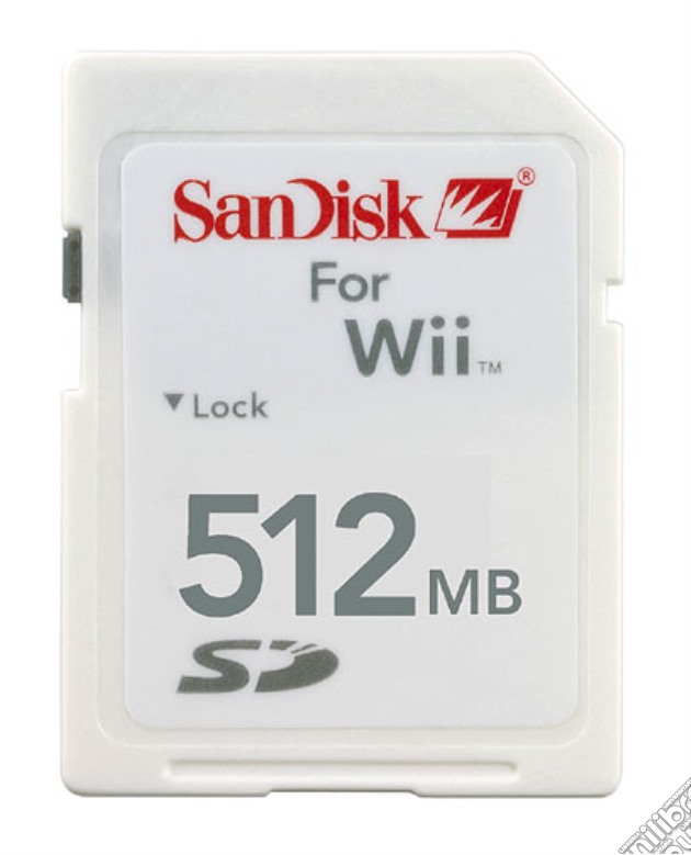 WII Sandisk Memory SD 512 Mb videogame di WII