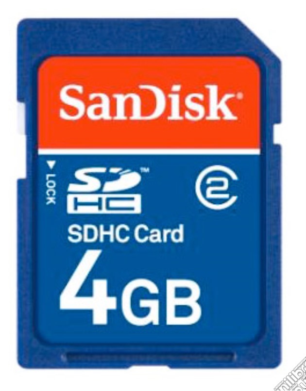 Sandisk Secure Digital 4GB HC videogame di ACC