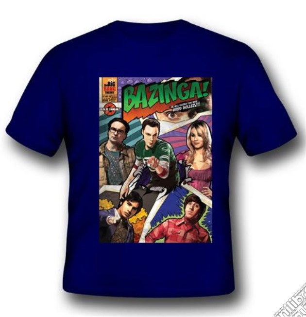T-Shirt Big Bang Theory Bazinga Comic S videogame di TSH