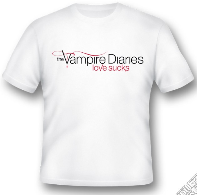T-Shirt Vampire Diaries Love Sucks L videogame di TSH