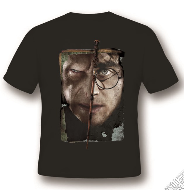 T-Shirt Harry vs Voldemort Black S videogame di TSH