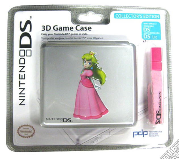 DSi NDS Case Per Giochi In Metallo Peach videogame di NDS