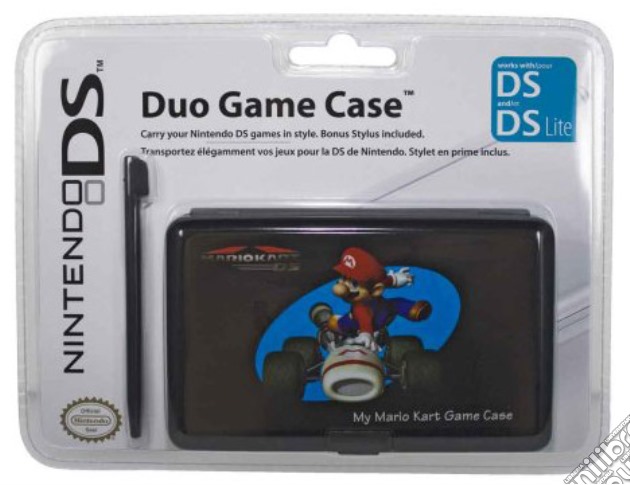 DS Custodia Duo Case Mario Kart videogame di NDS