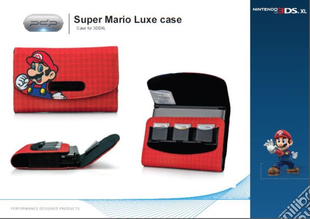 Custodia Super Mario Luxe 3DSXL videogame di 3DS