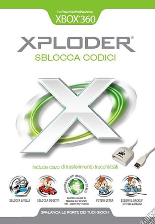 X360 Xploder Sblocca Codici BLAZE videogame di X360