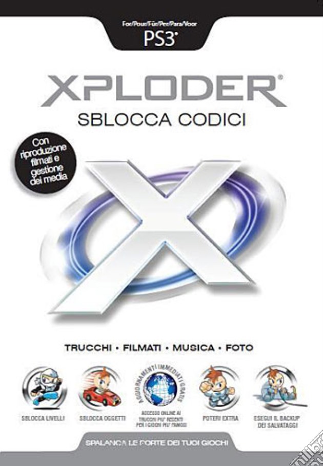 PS3 PSP PSPGO Xploder Sblocca Cod. BLAZE videogame di PS3