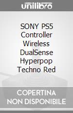 SONY PS5 Controller Wireless DualSense Hyperpop Techno Red game acc