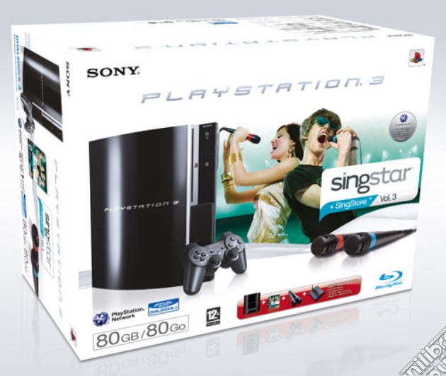 Playstation 3 80 Gb + Singstar Vol.3 +M. videogame di PS3