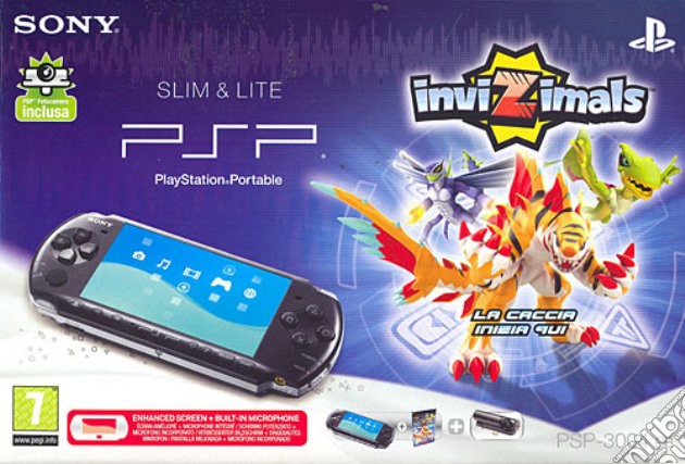PSP 3004 + Invizimals + Cam videogame di PSP