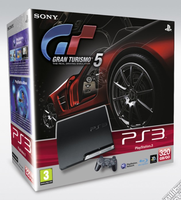 Playstation 3 320 GB + Gran Turismo 5 videogame di PS3