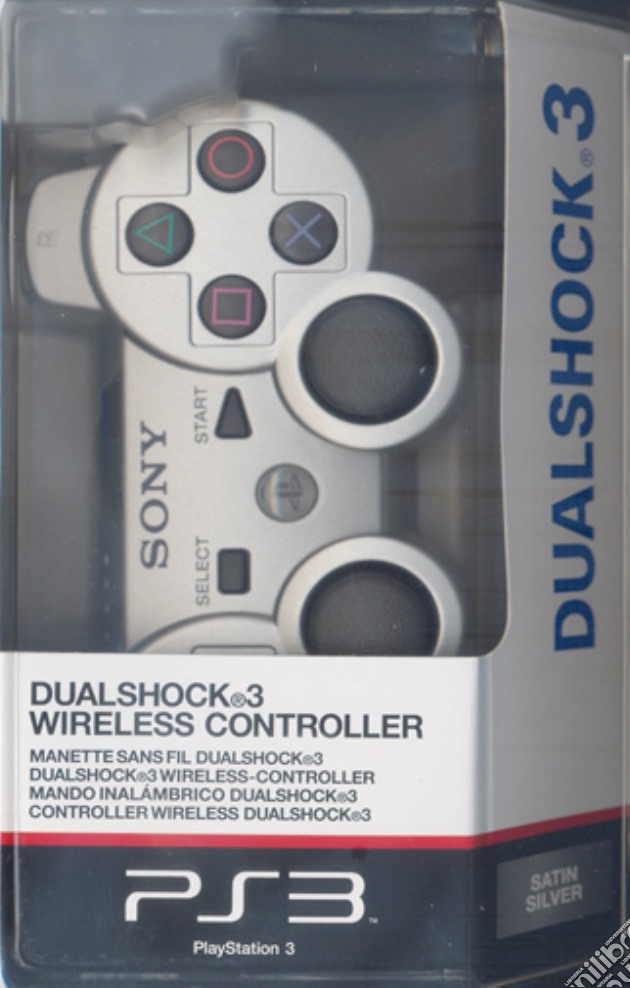 PS3 Sony Controller Dualshock 3 Silver videogame di PS3