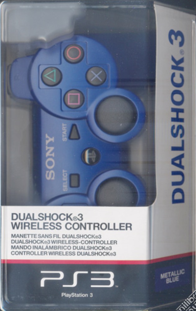 PS3 Sony Controller Dualshock 3 Blue videogame di PS3