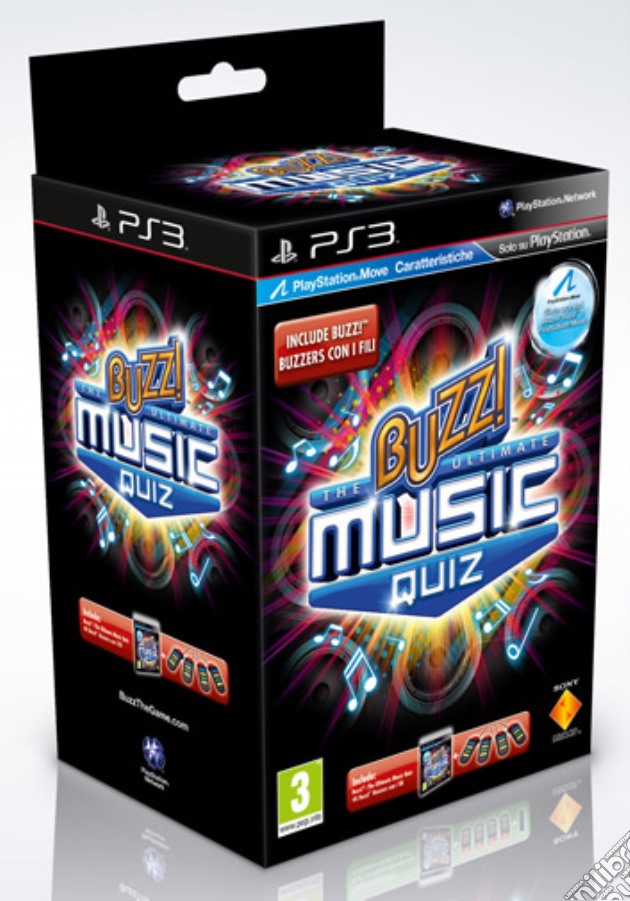 Buzz! The Ultimate MusicQ + Buzzer Wrlss videogame di PS3