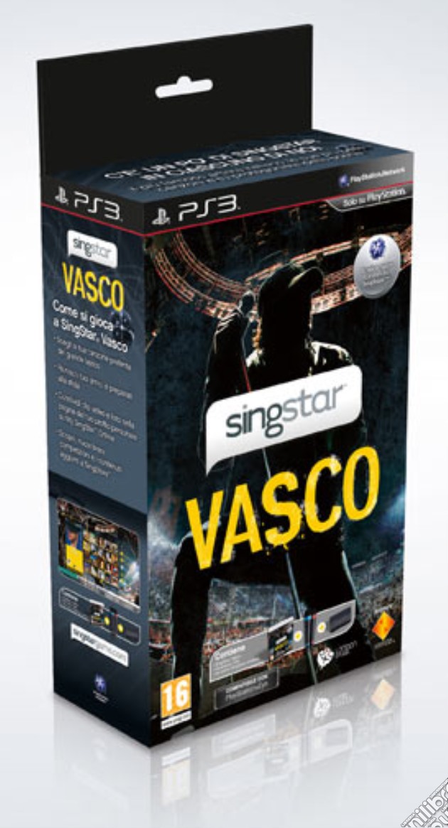 Singstar Vasco + Microfono Wireless videogame di PS3