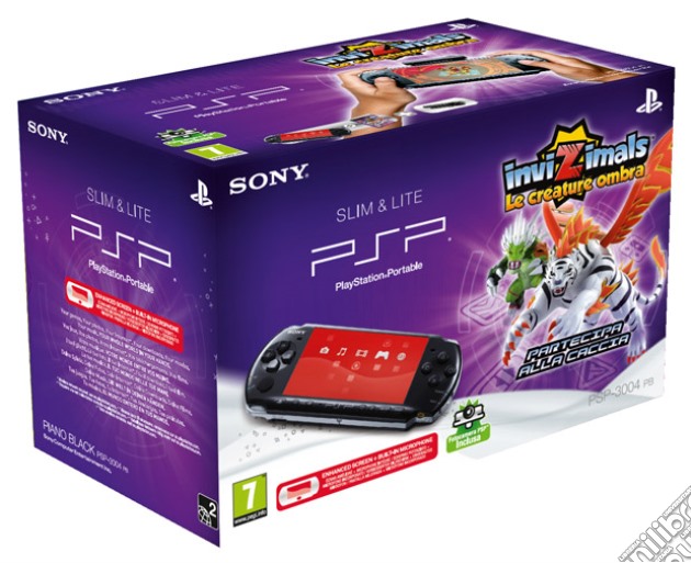 PSP 3000 +Invizimals Creat Ombra+Telec videogame di PSP
