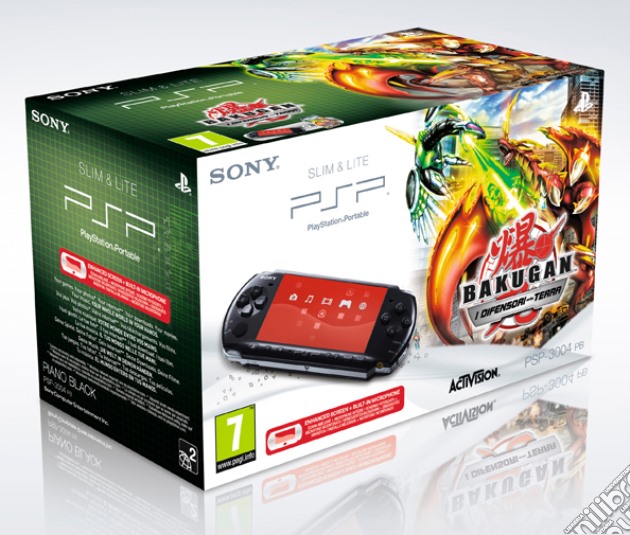 PSP 3000 + Bakugan Battle Brawlers videogame di PSP