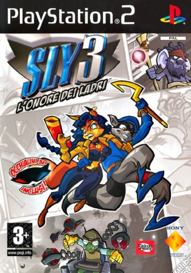 Sly Racoon 3 videogame di PS2