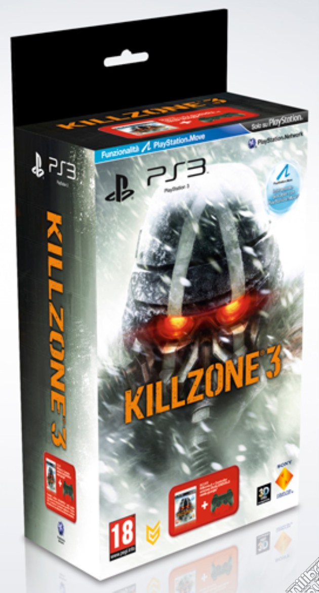 Killzone 3 PS3 + Dualshock 3 verde videogame di PS3