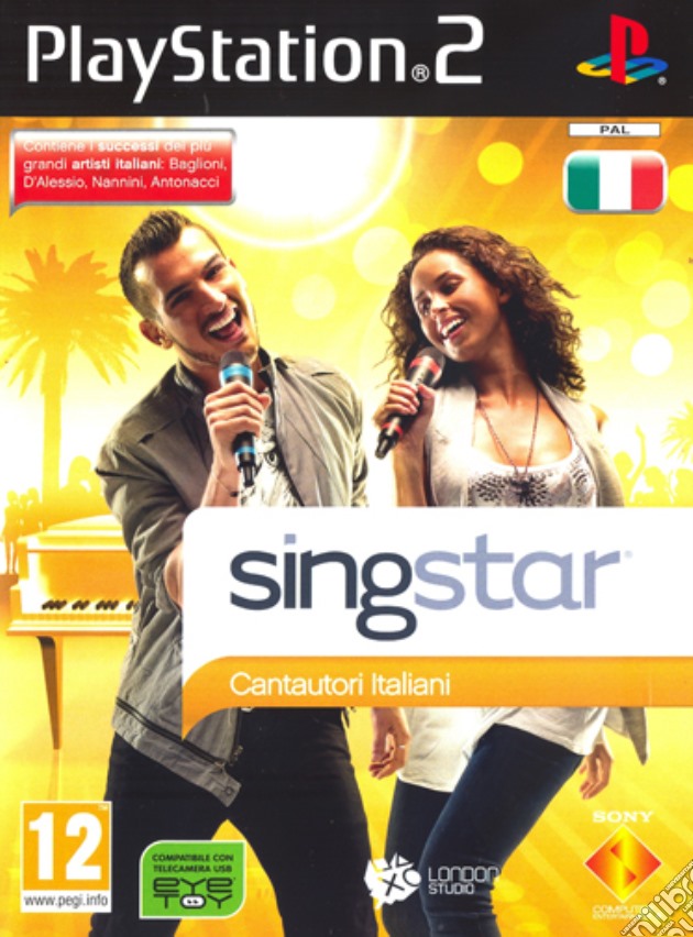 Singstar Cantautori italiani videogame di PS2