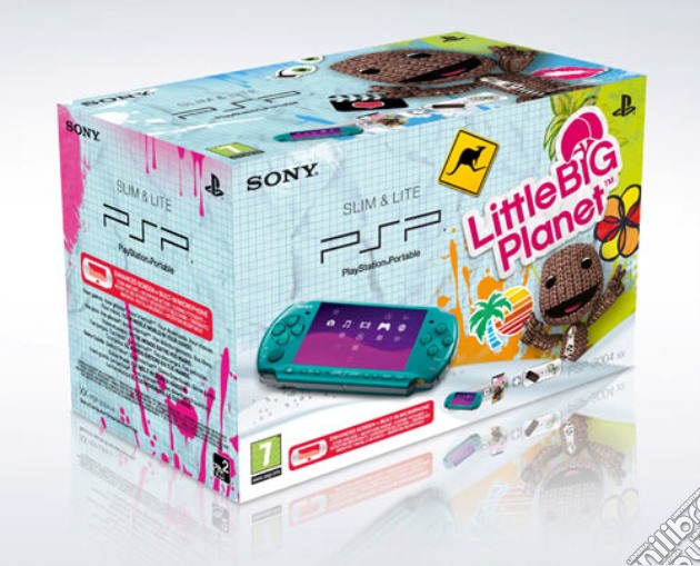PSP 3004 Green + Little B. Pl. videogame di PSP