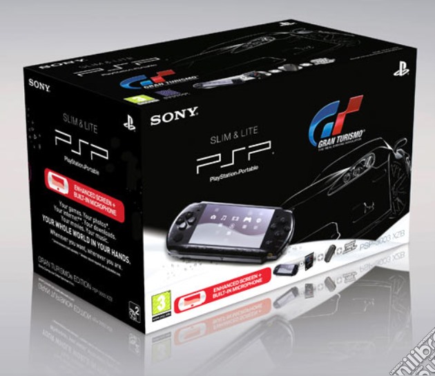 PSP Base Pack 3004 + Gran Turismo +Pouch videogame di PSP