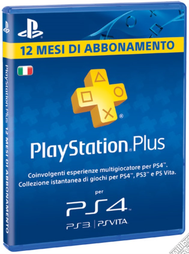 Sony PSN PS Plus Card 12 Mesi PS4 Brand. videogame di GOL