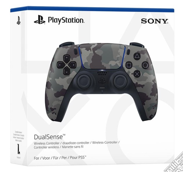 SONY PS5 Controller Wireless DualSense Grey Camo videogame di ACC