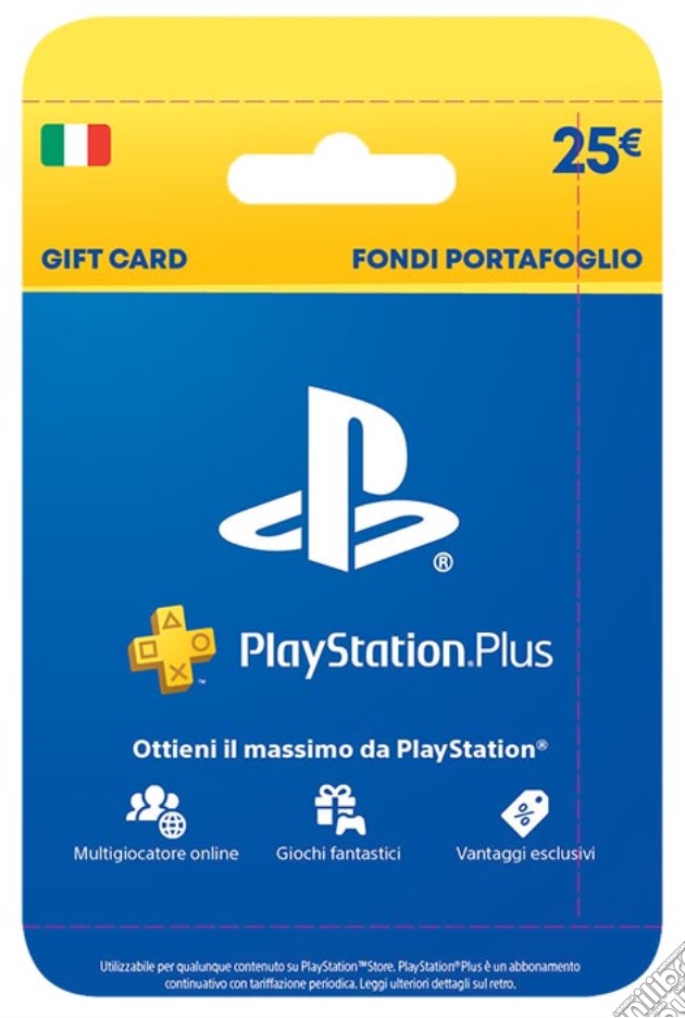 SONY Playstation Live Card Plus 25 Euro videogame di GOL