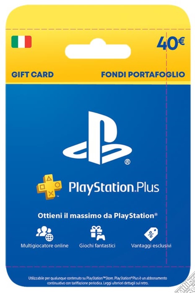 SONY Playstation Live Card Plus 40 Euro videogame di GOL