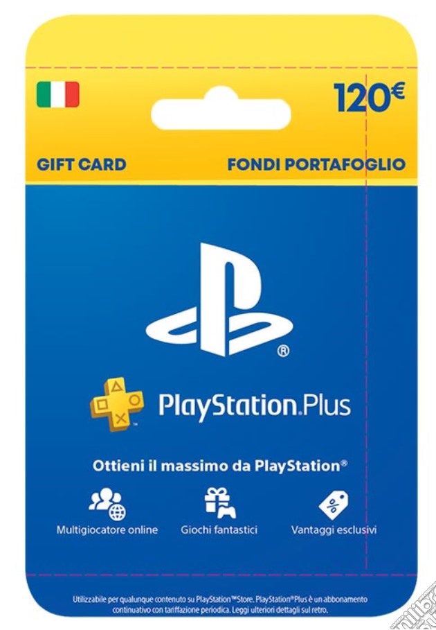 SONY Playstation Live Card Plus 120 Euro, Accessori, GOL