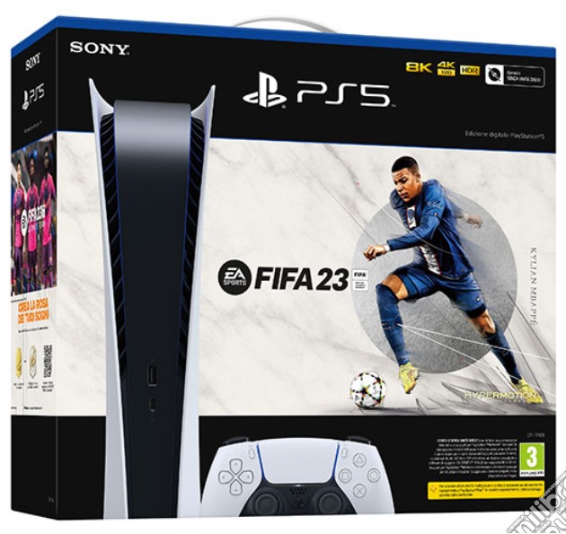 PlayStation 5 Digital Edition + FIFA 23 C Chassis videogame di ACC