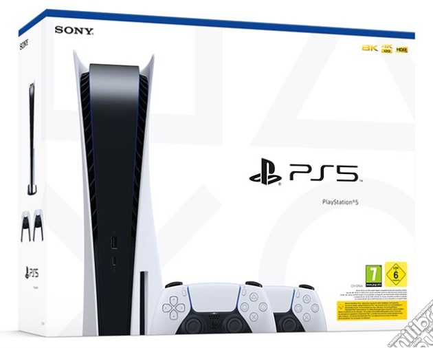 Playstation 5 C Chassis + Controller DualSense White videogame di ACC