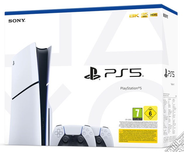 PlayStation 5 D Chassis Slim + 2 DualSense White videogame di ACC