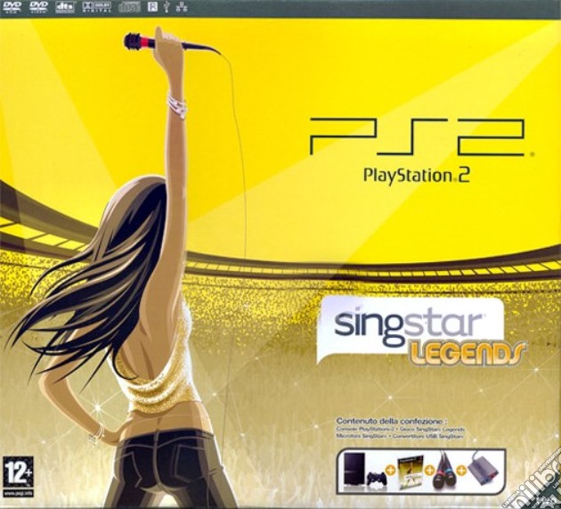 Playstation 2 + Singstar Legends + 2 Mic videogame di NDS