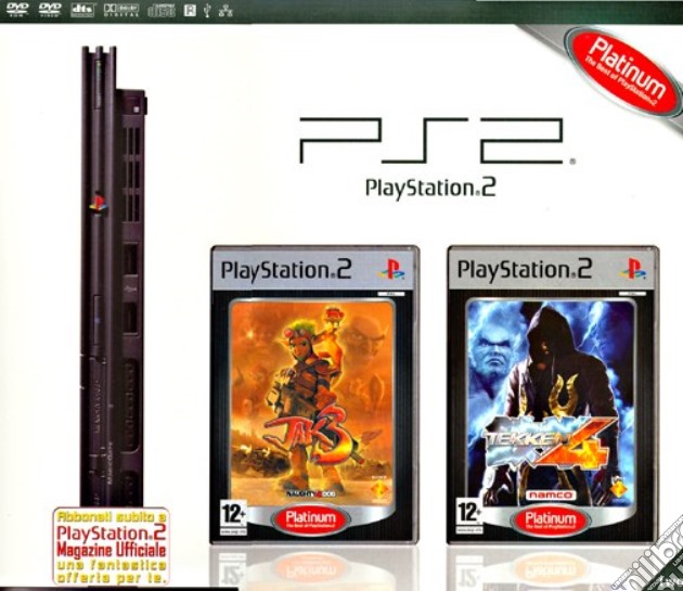 Playstation 2 + Jak 3 + Tekken 4 videogame di PS2