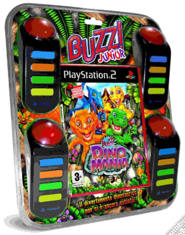 Buzz Junior Dino Mania + Buzzer videogame di PS2