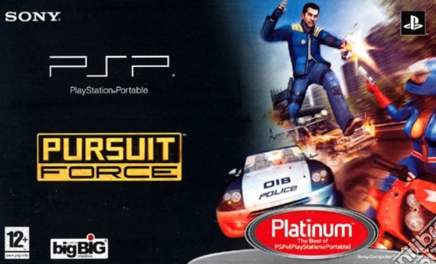 PSP Stand Alone Nero + Pursuit Force Pl. videogame di PSP