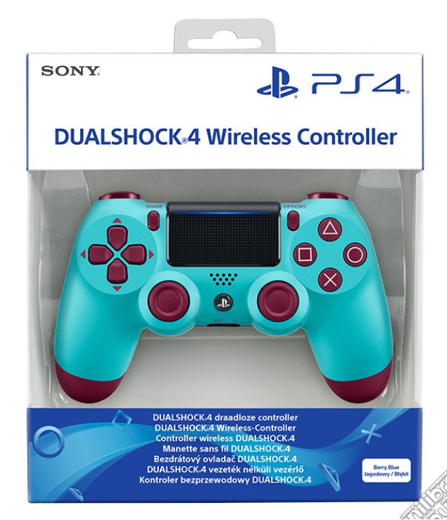 SONY PS4 Controller Wireless DS4 V2 BerryBlue videogame di ACC