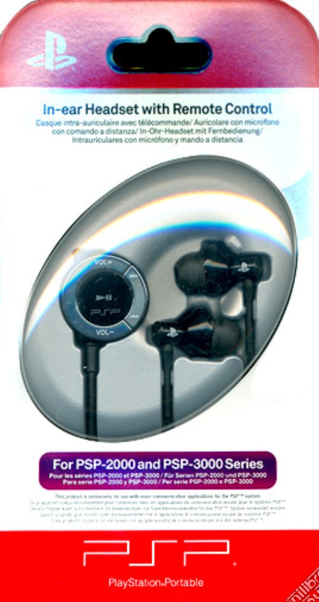 PSP Sony In-Ear Headset + Telecom. Dist. videogame di ACC