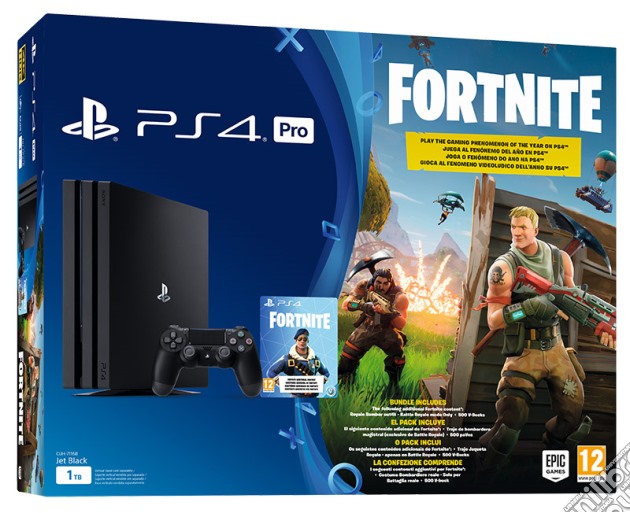 PS4 Pro + Fortnite Voucher videogame di ACC