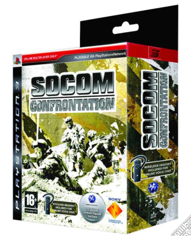 SOCOM : Confrontation + Headset Blue T. videogame di PS3