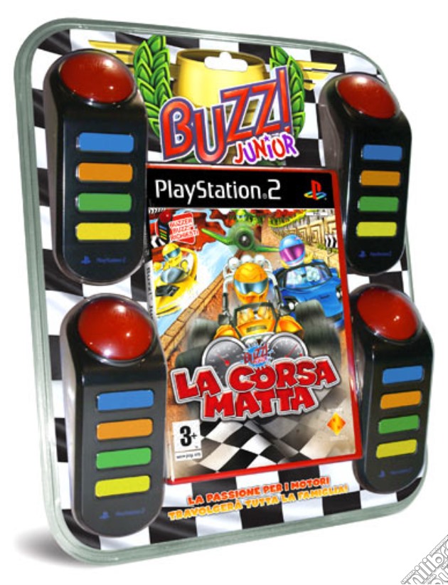Buzz Junior: La Corsa Matta + Buzzer videogame di PS2
