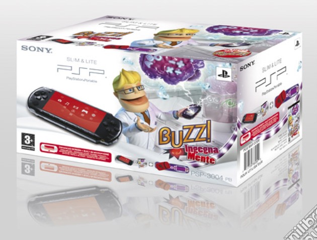 PSP Base Pack 3004 + Buzz Ingegnam.+Cust videogame di PSP