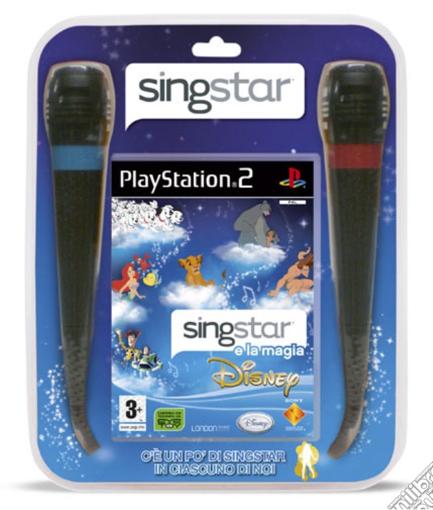 Singstar E La Magia Disney + Microfoni videogame di PS2