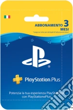 Sony PSN PS Plus Hanging Card 3 Mesi